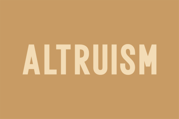 Altruism Font: Modern Branding for Small Business