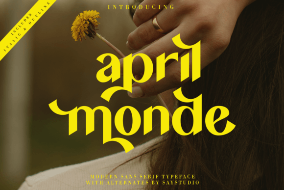 April Monde: The Modern Sans Serif Font for Crafters