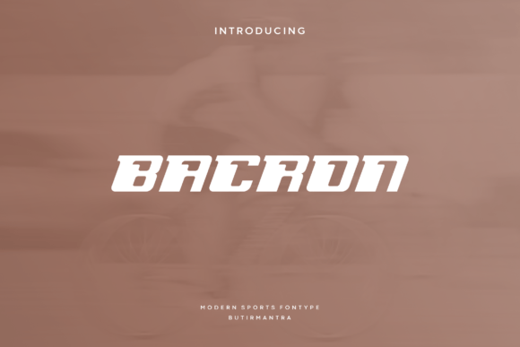 Bacron: A Modern Sans Serif Font for Makers