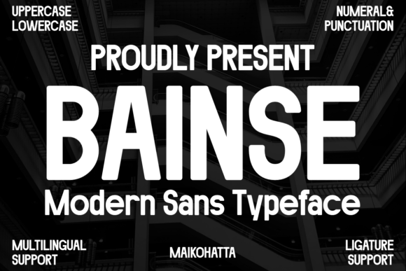 Bainse: A Modern Sans Serif Font for Editorial Design