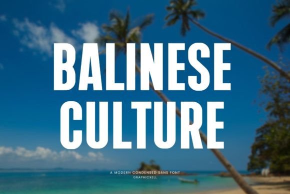 Balinese Culture Font for Modern Web Design