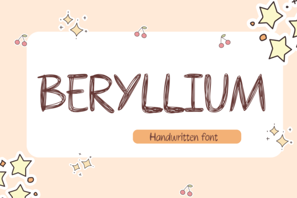 Beryllium Font Review: A Cute Handwritten Sans Serif