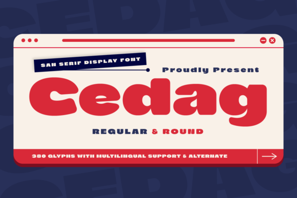 Cedag Typeface for Modern Brand Identity