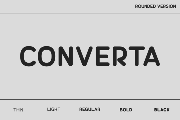 Converta Rounded: A Refined Typeface for Modern Editorial Design