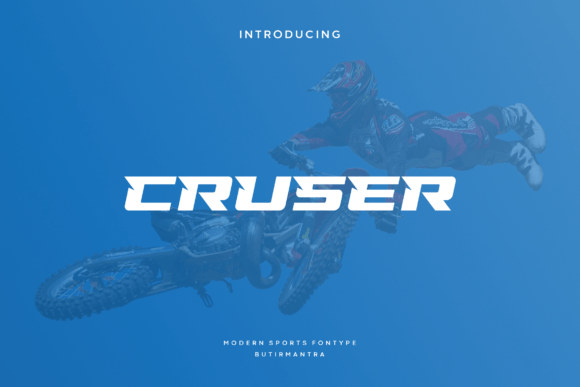 Cruser Font: Modern Sports-Themed Typeface for Crafters