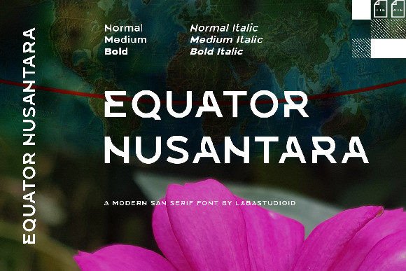 Equator Nusantara Font for Modern Campaigns