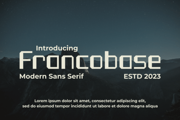 Francobase Font for Modern Web Design