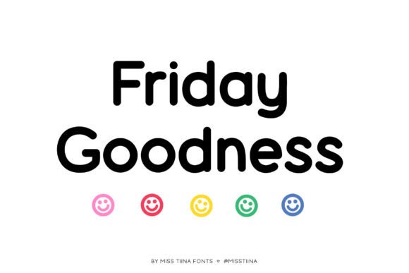Friday Goodness: A Fun Sans Serif Font for Bold Campaigns