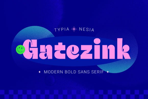 Gatezink: A Bold Sans Serif Font for Editorial Design