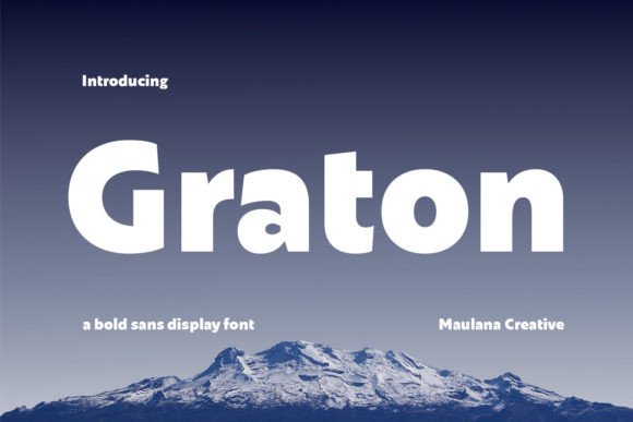 Graton Font: Modern Sans Serif for Editorial Design