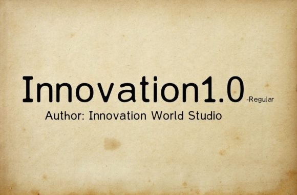 Innovation1.0: A Modern Sans Serif Font for Branding