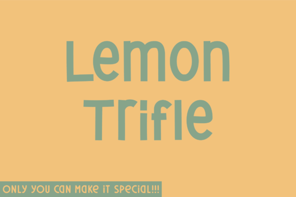 Lemon Trifle Font Review: A Unique Sans Serif for Design