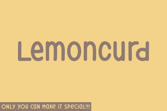 Lemoncurd: A Natural Sans Serif Font for Makers