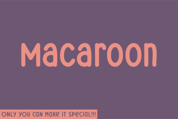 Macaroon: A Unique Sans Serif Font for Modern Branding