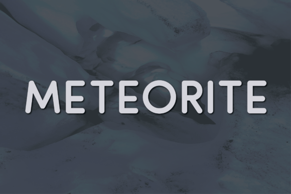 Meteorite: A Modern Sans Serif Font for Crafters