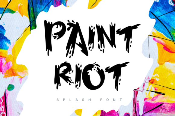 Paint Riot Font for Bold Editorial Titles