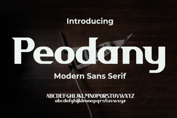 Peodany Font for Bold Web Typography
