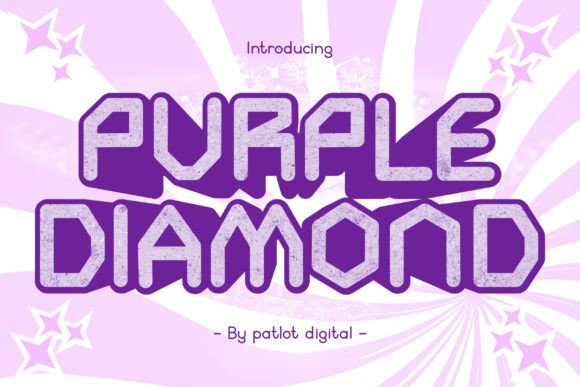 Purple Diamond: A Modern Sans Serif Typeface for Editorial Design