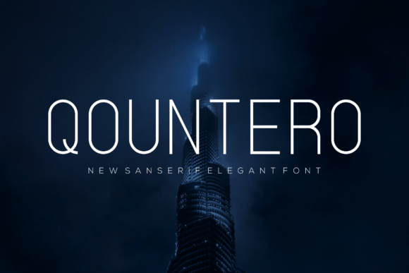 Qountero: A Refined Sans Serif Typeface for Modern Editorial Design