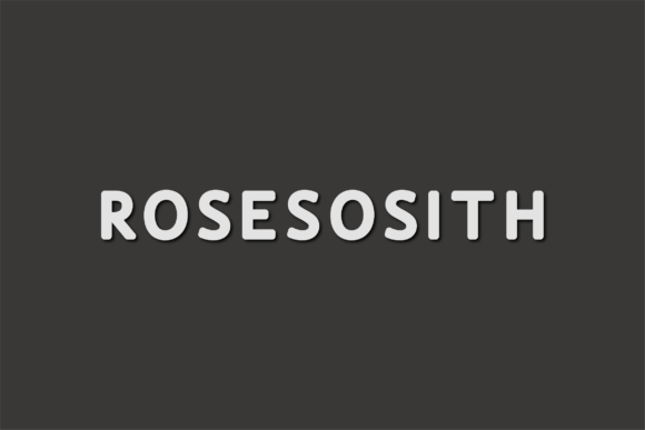 Rosesosith Font for Modern Craft Branding