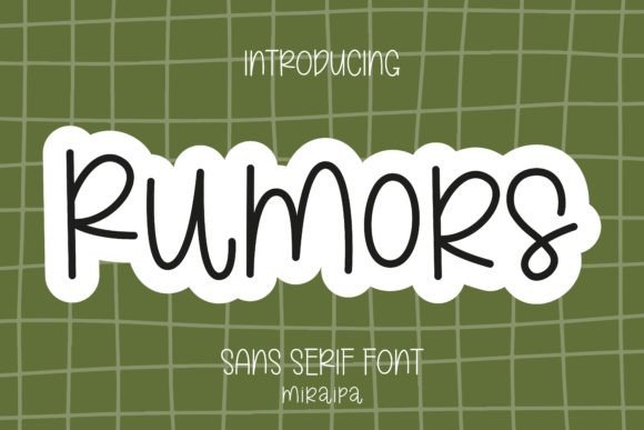 Rumors Font: Playful Sans Serif for Social Media
