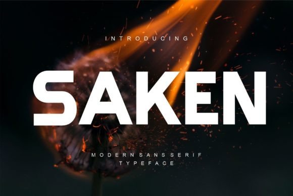 Saken: The Modern Sans Serif Typeface for Bold Campaigns
