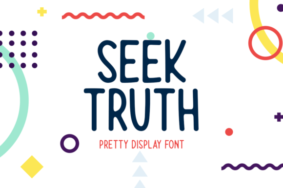 Seek Truth Font for Modern Brand Identity